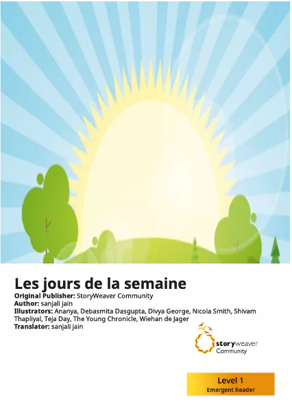 Cover thumbnail - Les jours de la semaine