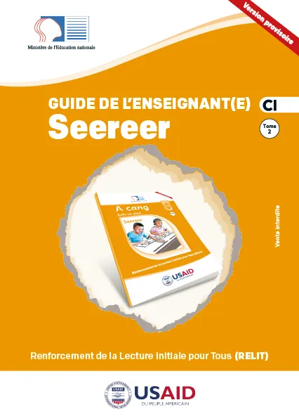 Guide de l'enseignant(e) CI - Seereer - Tome 2