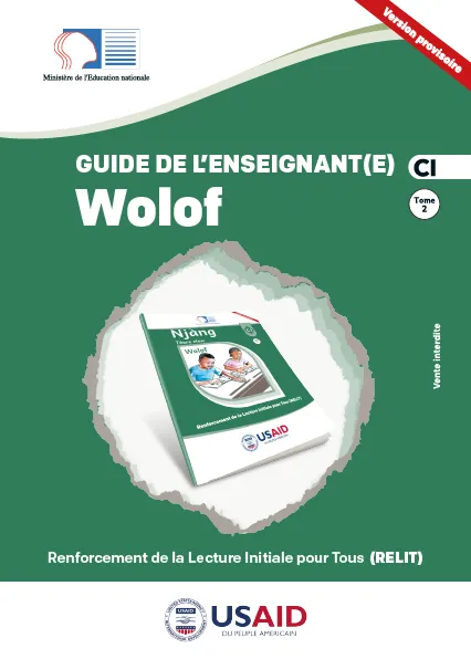 Guide de l'enseignant(e) CI - Wolof - Tome 2